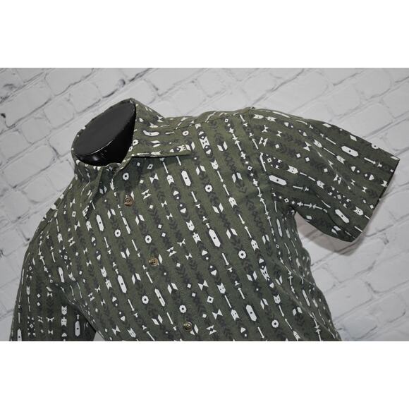The North Face Shirt Mens Size Small Performance Cotton Polyester Green - Picture 1 of 7